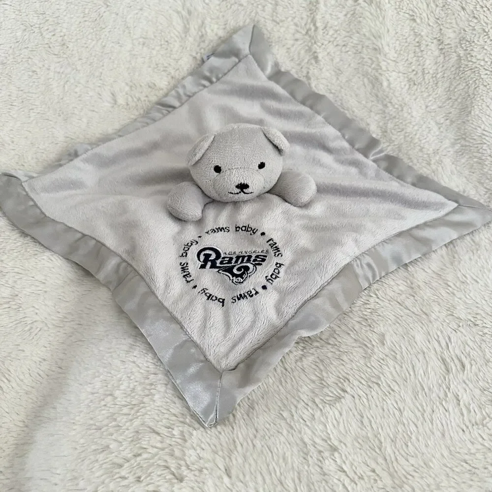 Baby Fanatic Grey LA Rams Football NFL Lovey Plush Toy